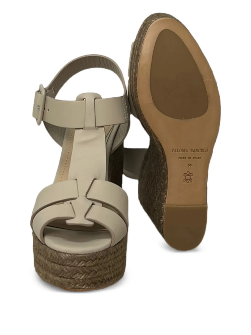 Paloma Barceló Alison sandalen met plateauzool Beige