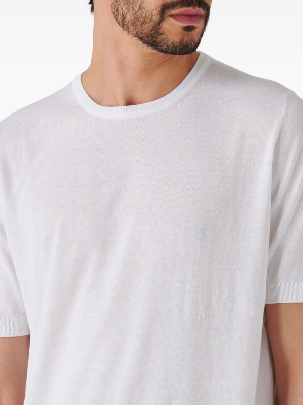 Gran Sasso T-shirt met ronde hals Wit