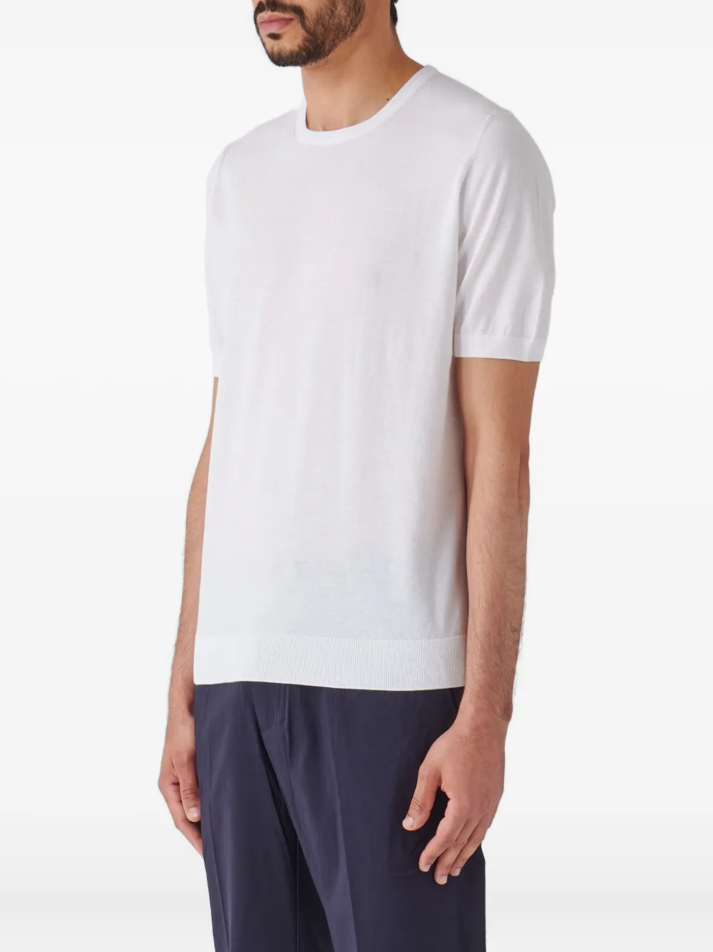 Gran Sasso T-shirt met ronde hals Wit