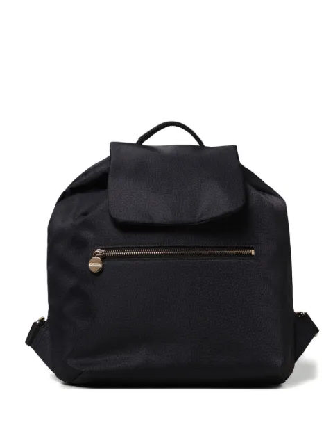 Borbonese flap zip rucksack