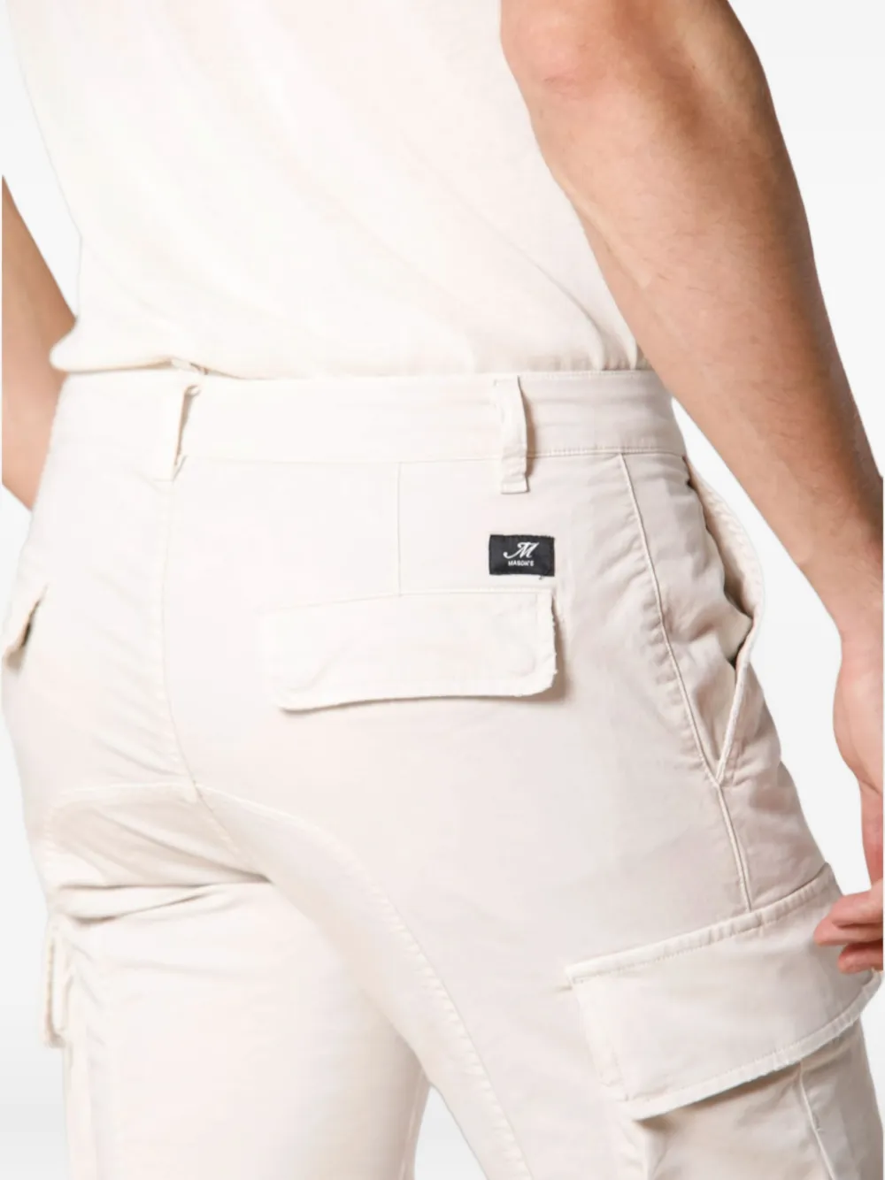 Mason's Broek met cargo zak Beige