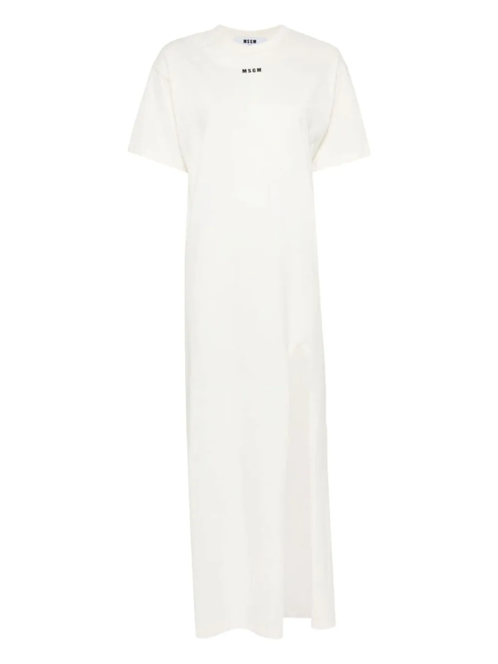 MSGM robe longue à manches courtes | blanc | Image 1