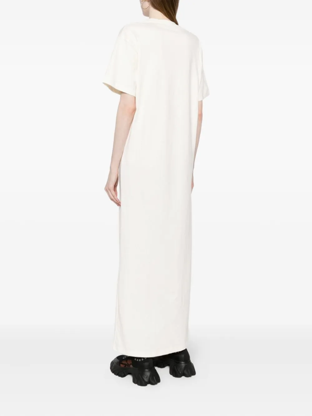 MSGM Maxi-jurk met korte mouwen Wit