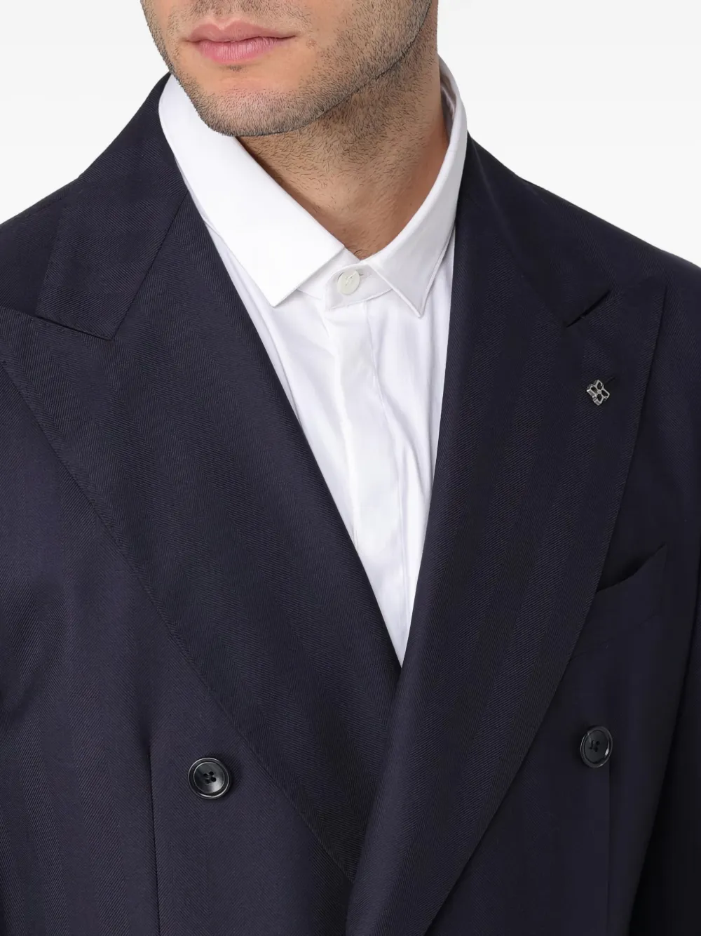 Tagliatore Pak met dubbele rij knopen Blauw