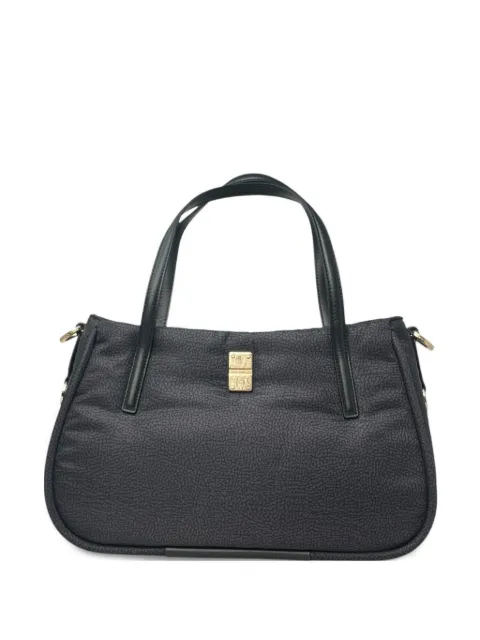 Borbonese medium CAHIER logo-plaque tote bag