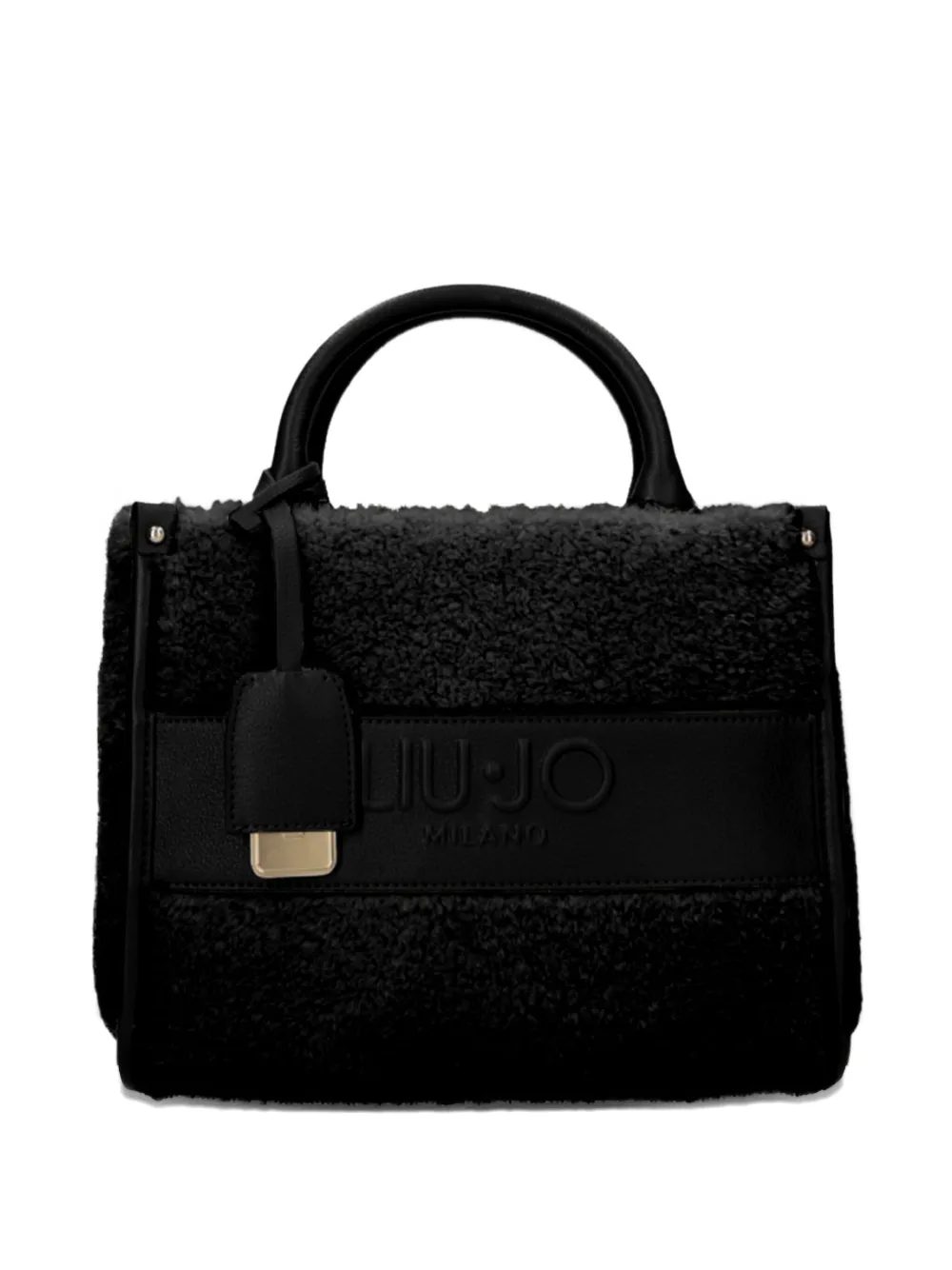 Liu •jo Small Logo-embossed Tote Bag In Black