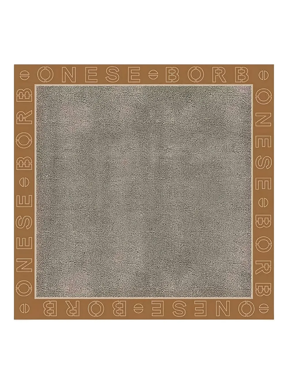 Borbonese Logo-detail Scarf In Brown