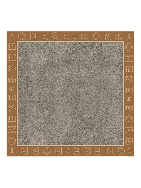 Borbonese logo-detail scarf