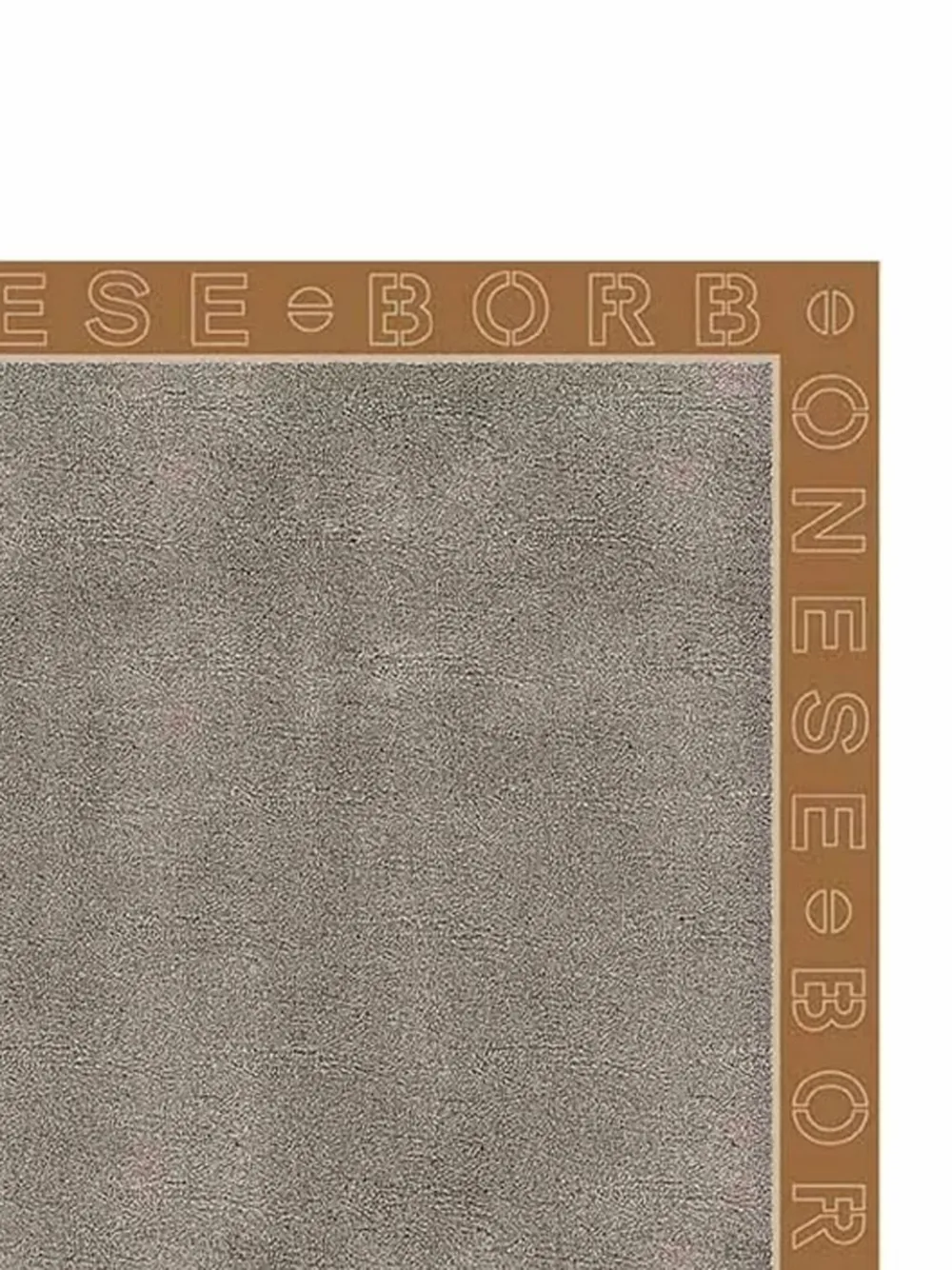 Borbonese Sjaal met logodetail - Grijs