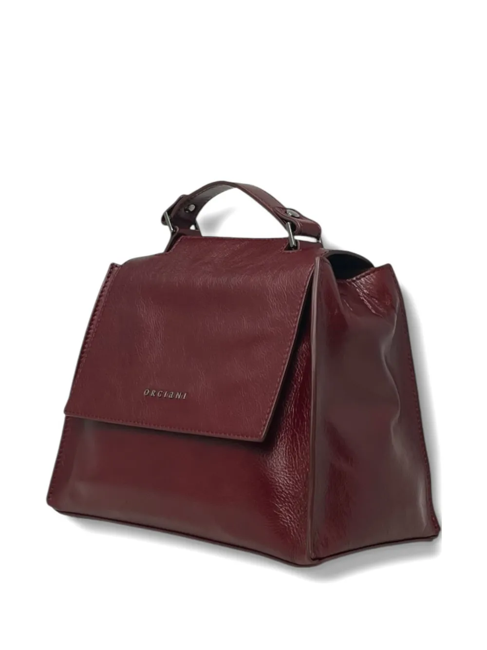 Orciani Small Sveva Gotham Shoulder Bag In Red