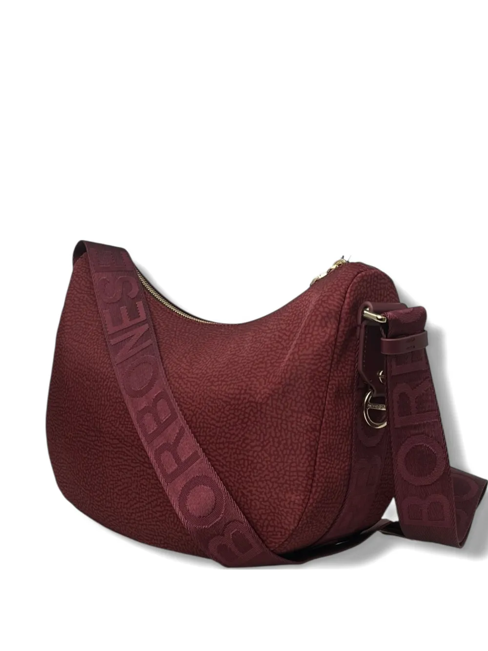 Borbonese Small Luna Crossbody Bag In Red