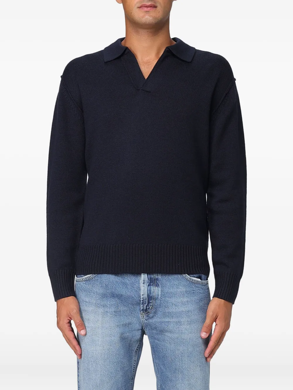 Paolo Pecora polo-collar jumper | Blue | Image 1
