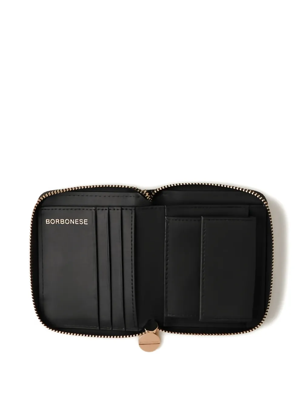 Borbonese medium zip-around wallet - Zwart