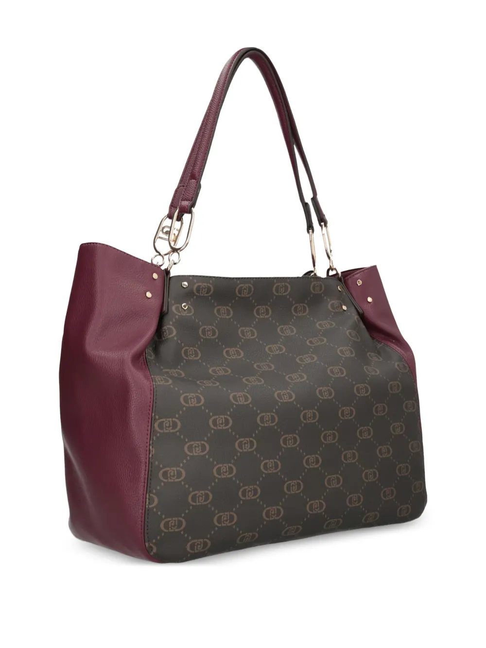 Liu •jo Medium Monogram-pattern Tote Bag In Red