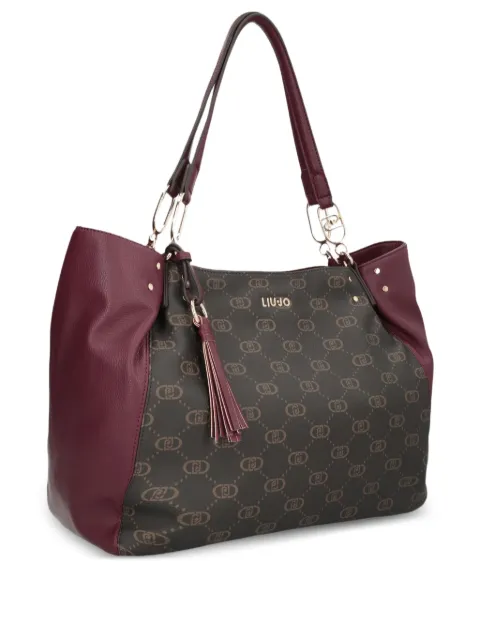 LIU JO medium monogram-pattern tote bag 