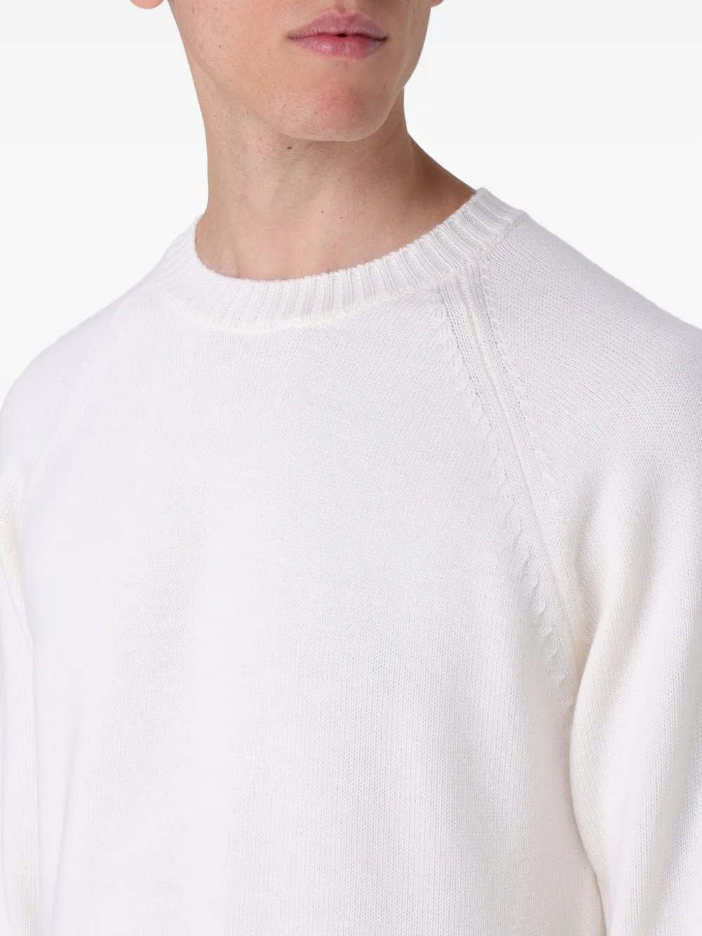 Paolo Pecora Raglan-sleeve Jumper In White