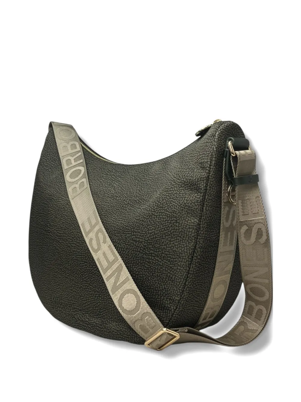 Borbonese Medium Cross Body Bag In Green