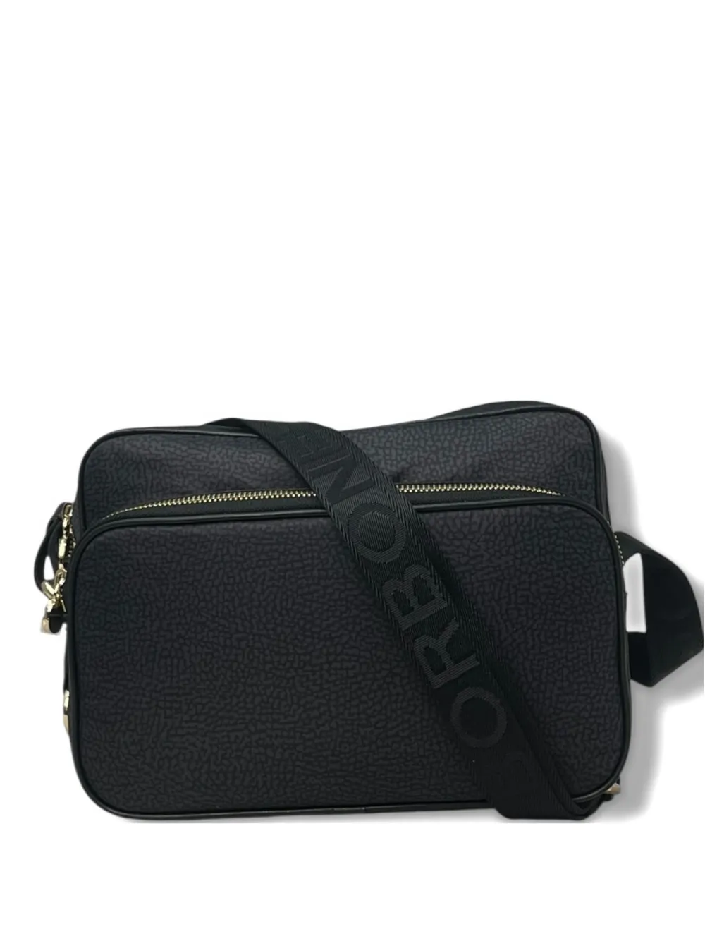 Borbonese Zip Camera Case Bag In Gray