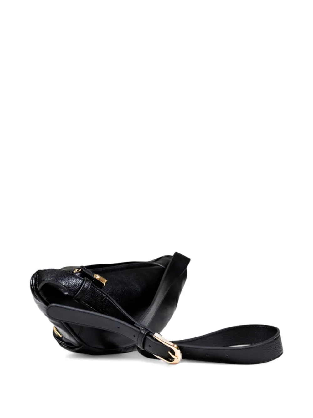 LIU JO embossed-detail zip-up belt bag - Zwart