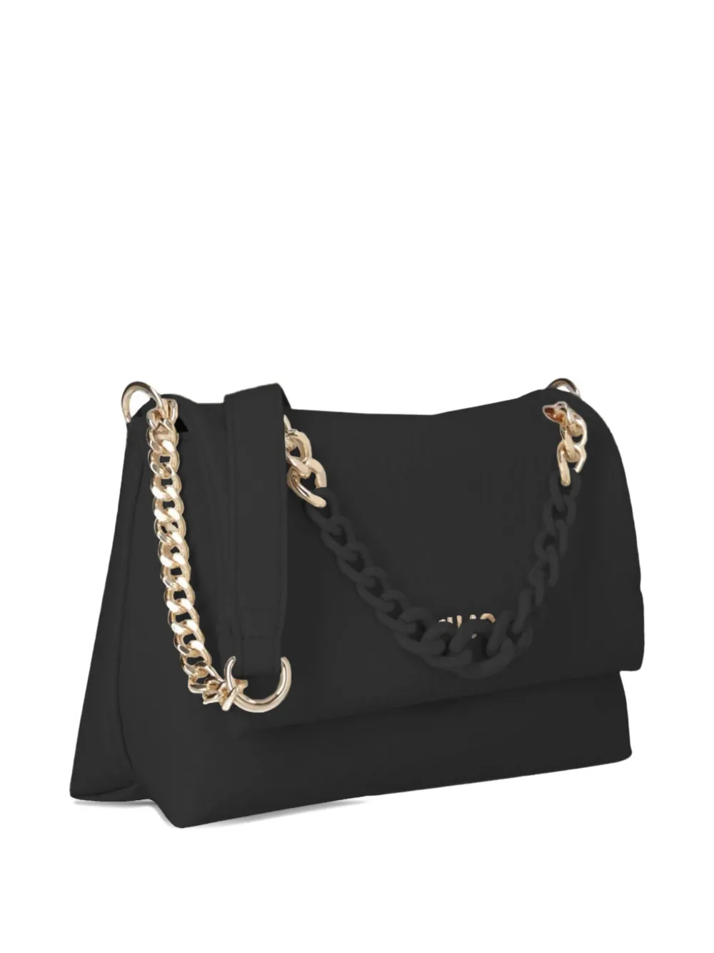 Liu •jo Medium Logo-lettering Cross Body Bag In Black