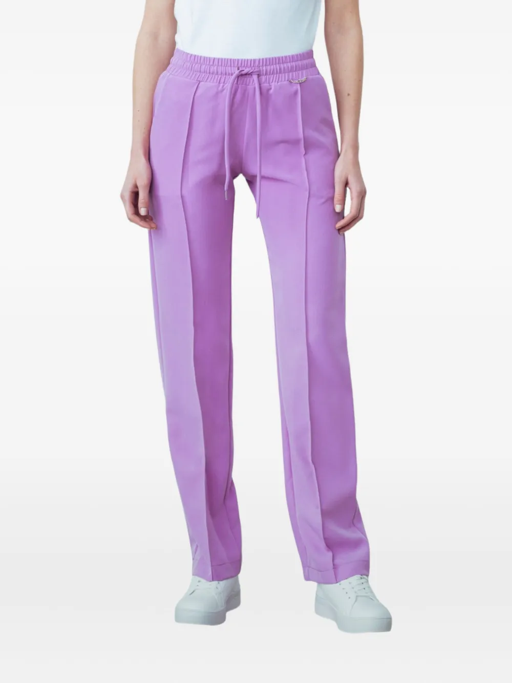Gaëlle Dritto Drawstring Trousers In Purple