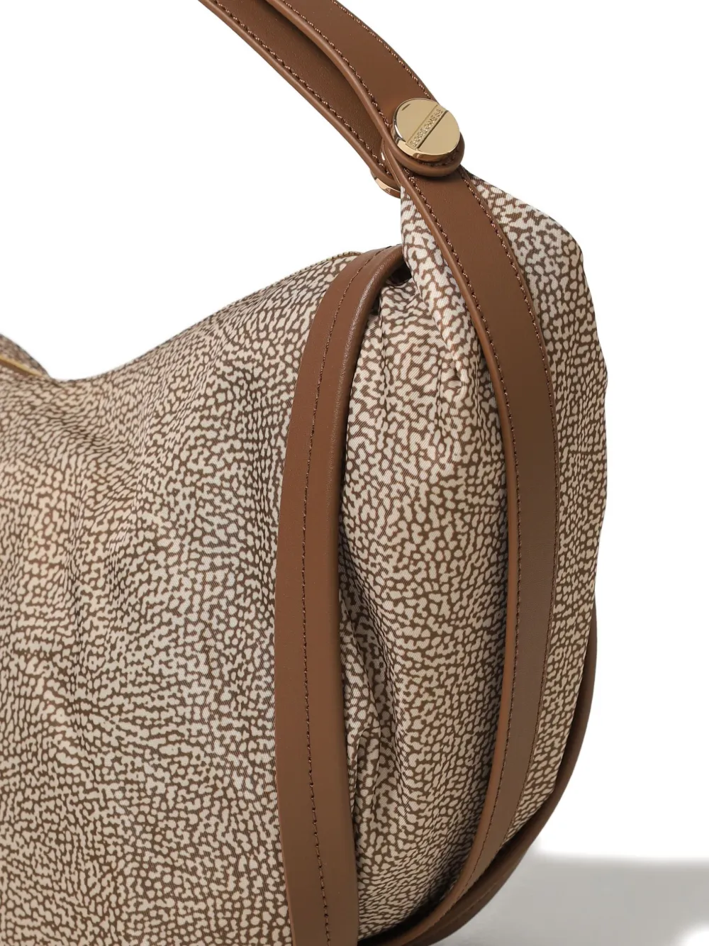 Borbonese Medium New Orbit Shoulder Bag In Brown