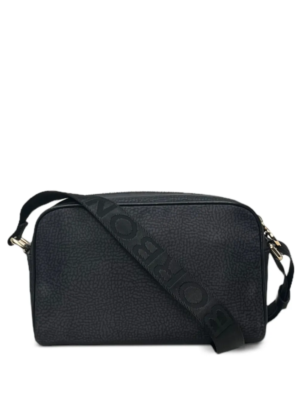 Borbonese small Eco Line crossbody bag | Black | Image 1