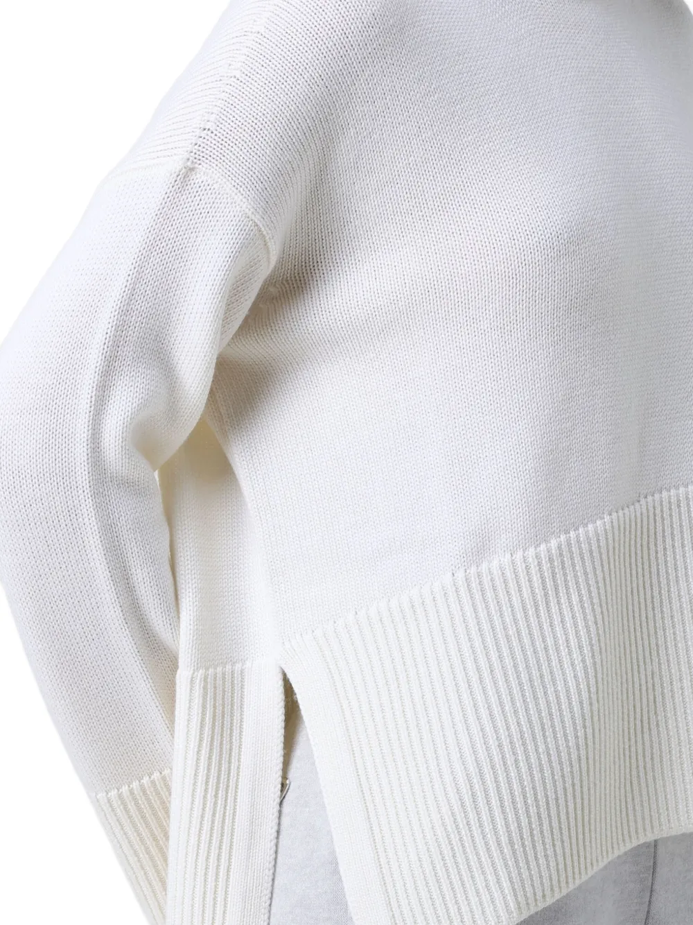 DONDUP Geribde trui Wit