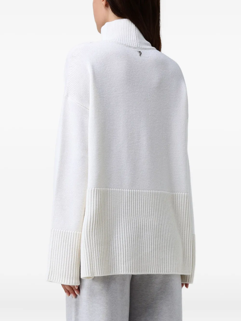 DONDUP Geribde trui Wit