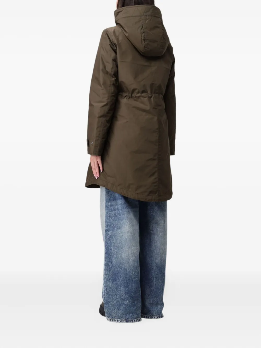 Woolrich Authentic 3 In 1 Hooded Parka In Brown