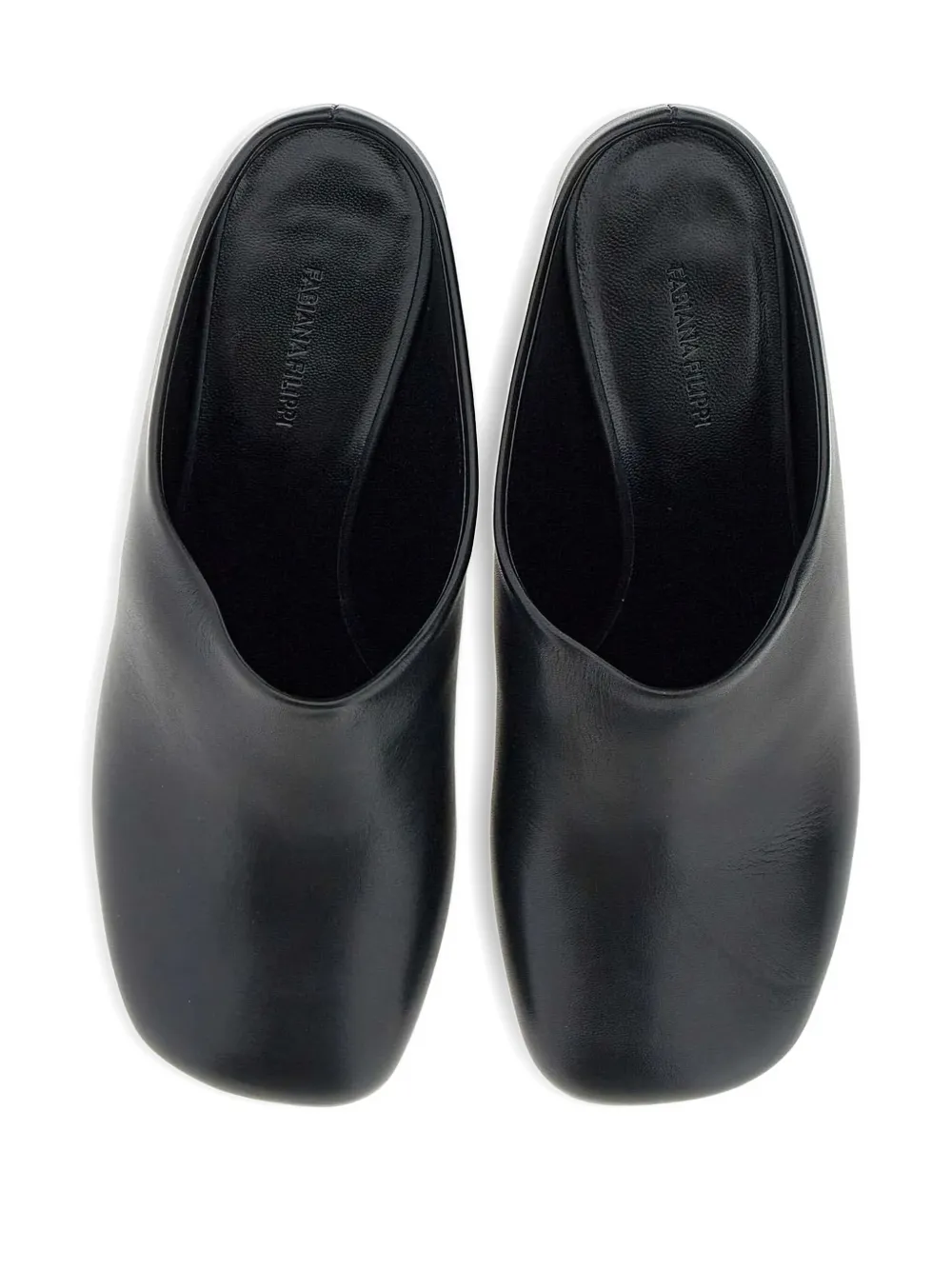 Fabiana Filippi Sabots Block-heel Pumps In Black