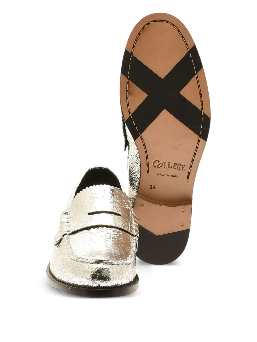 college Antik Tani loafers Zilver