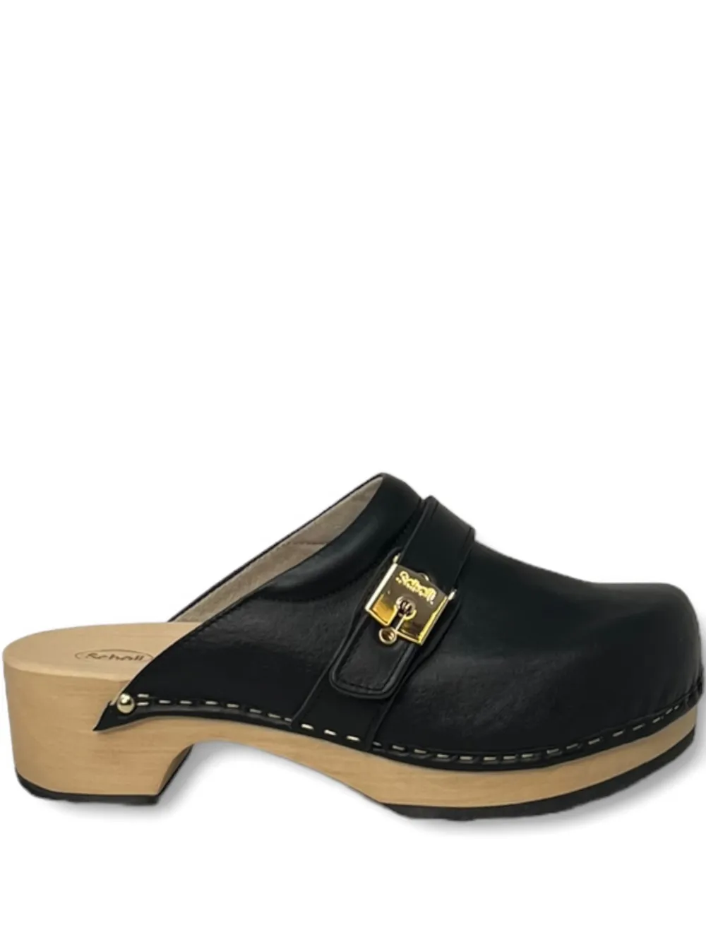Scholl 50mm Pescura clogs | Black | Image 1