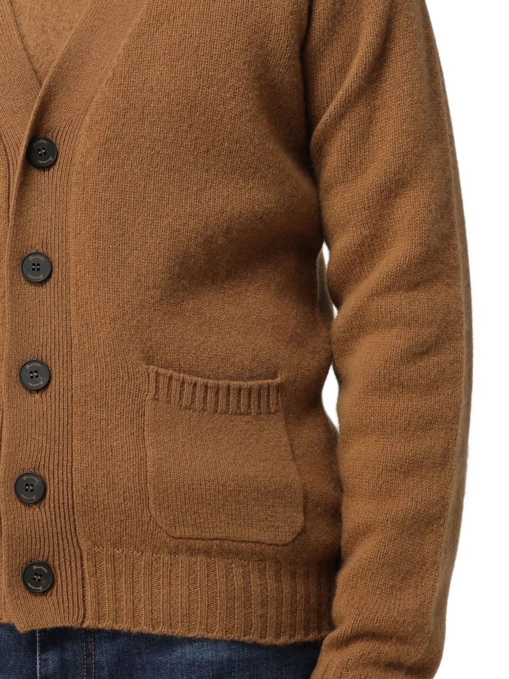 Drumohr Fine-knit Cardigan In Brown