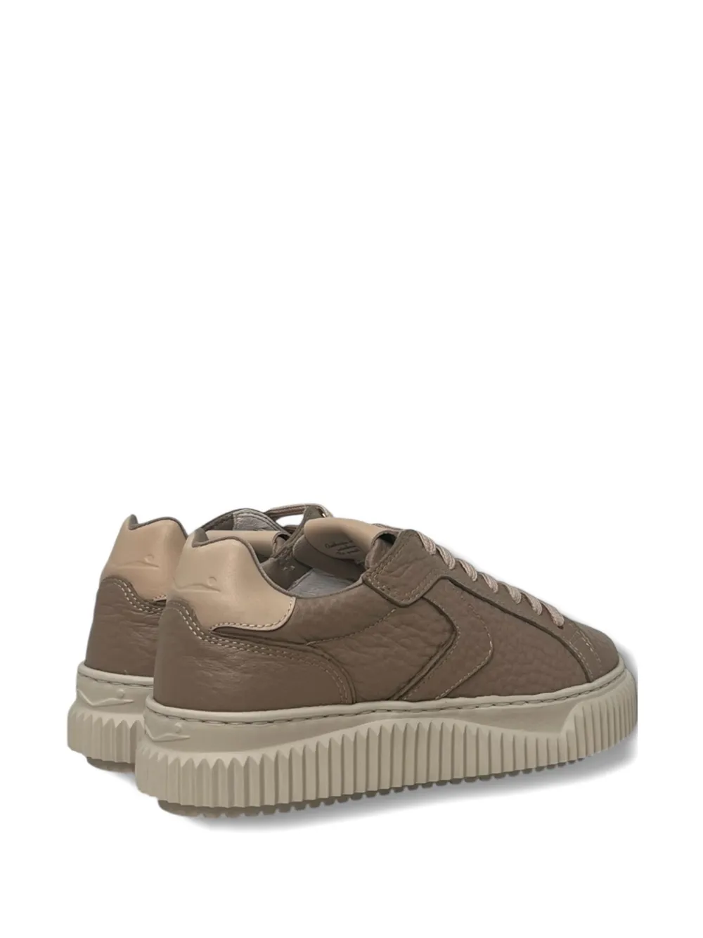Voile Blanche Textured Lipari Trainers In Brown