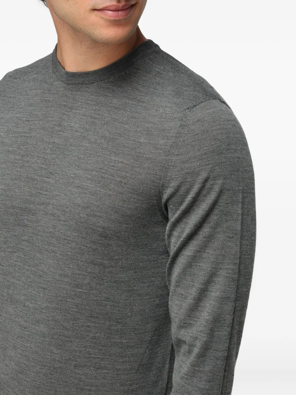 Drumohr Crew-neck Sweater In Gray