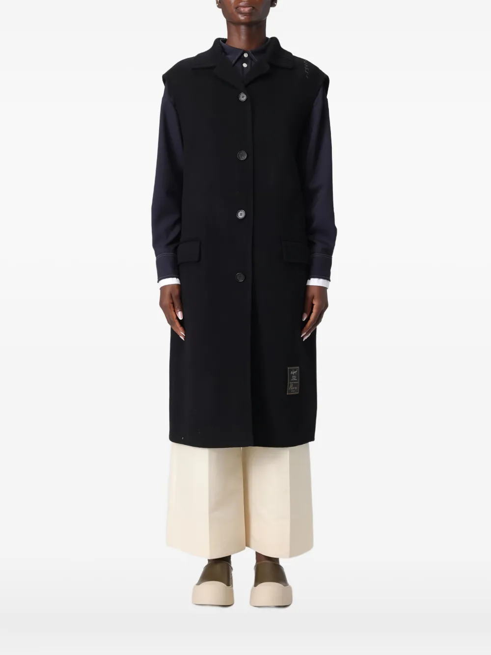 Marni patch-detail waistcoat | Black | Image 1