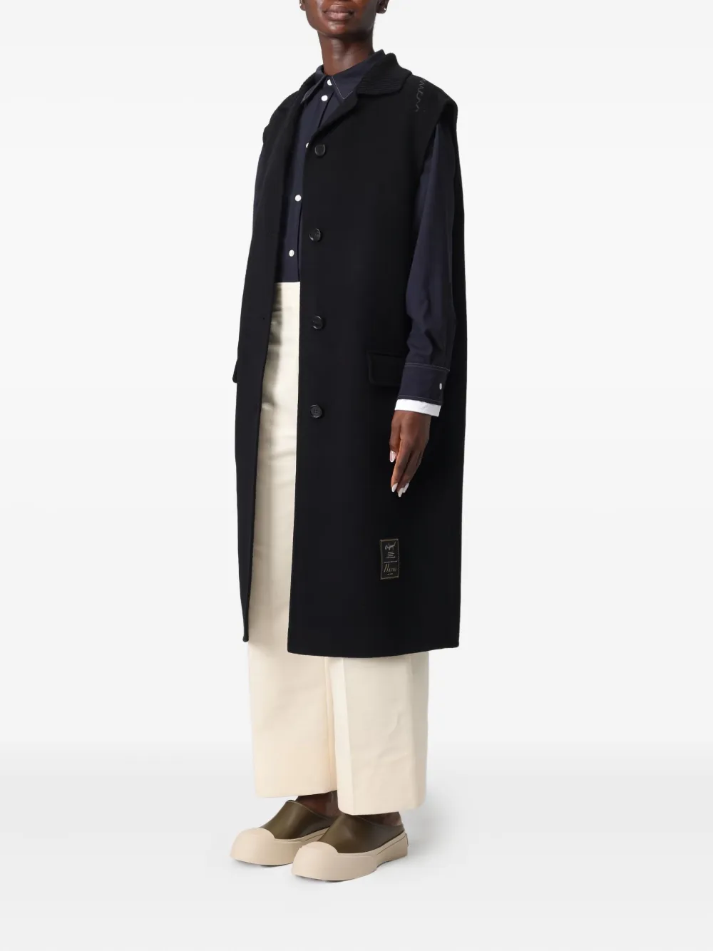 Marni Gilet met patch Zwart