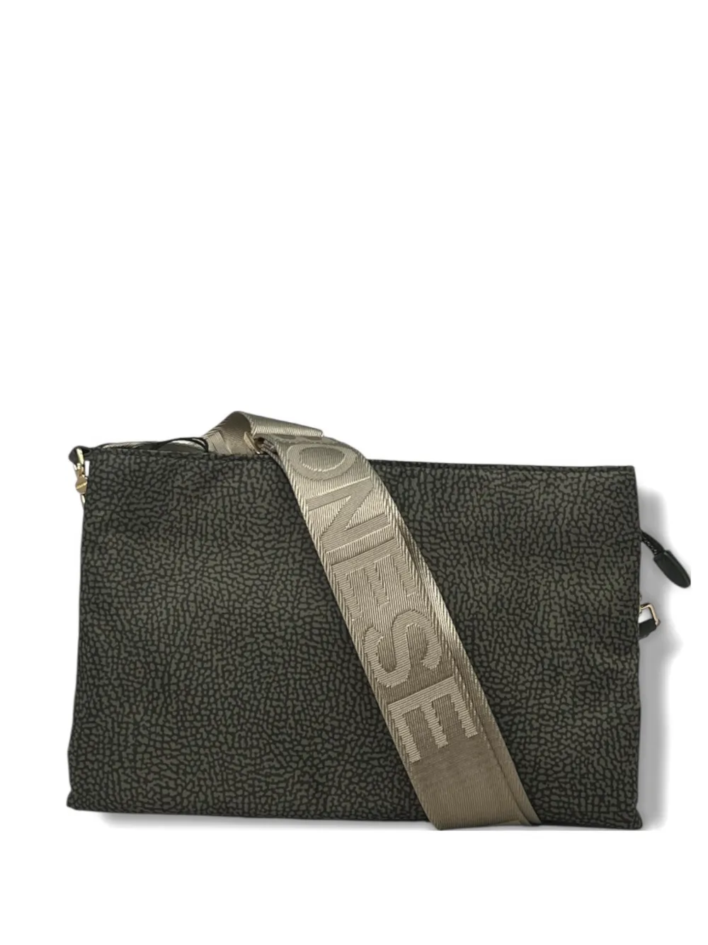 Borbonese abstract-print crossbody bag | Black | Image 1