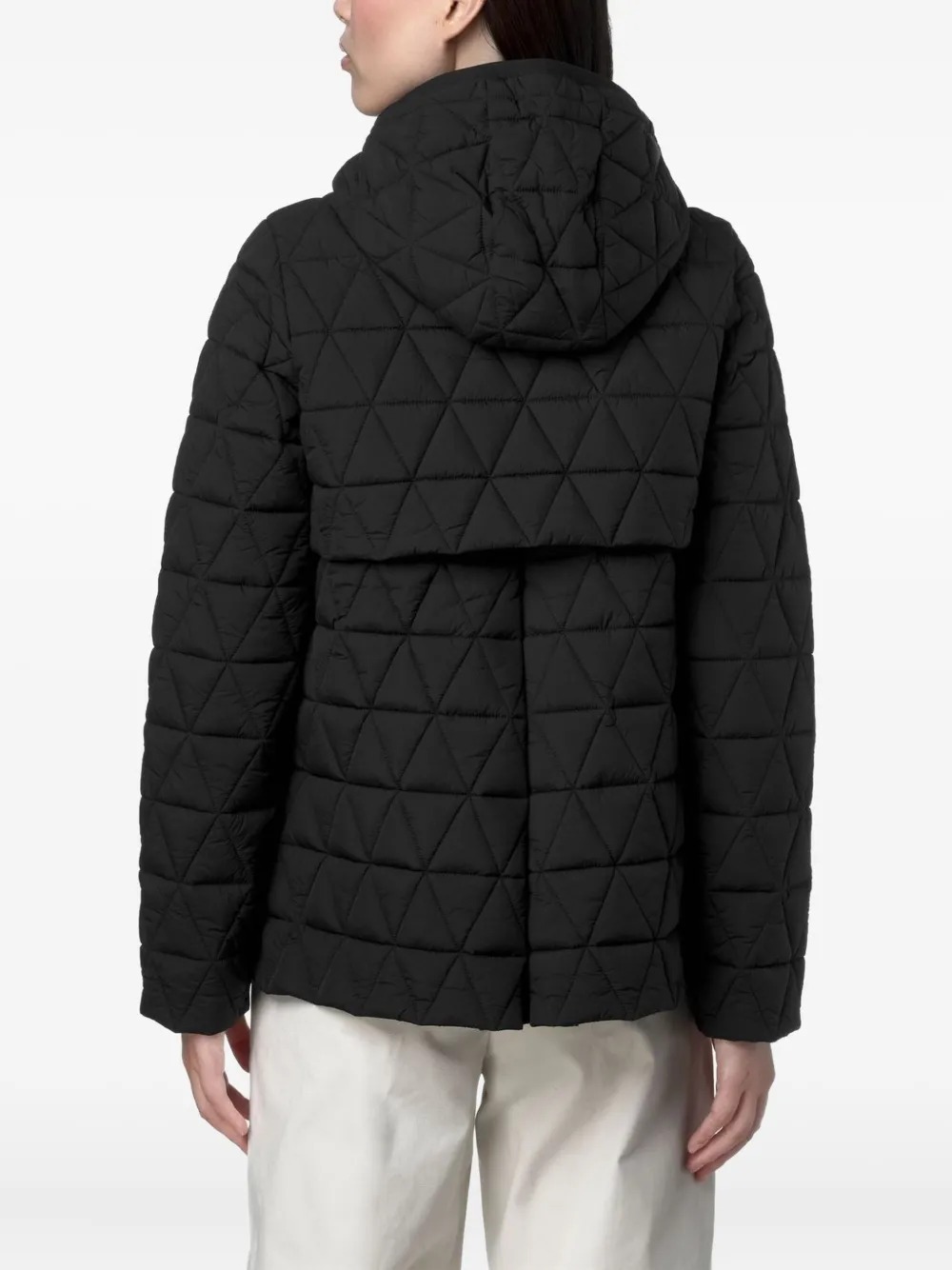 K-Way Madlaine gewatteerd jack Zwart