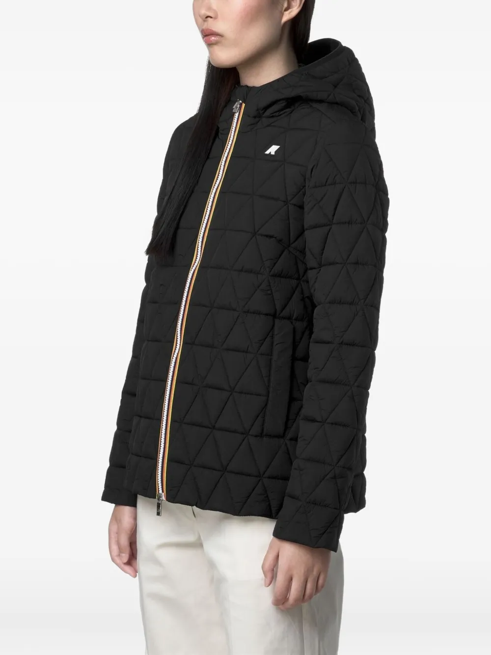 K-Way Madlaine gewatteerd jack Zwart