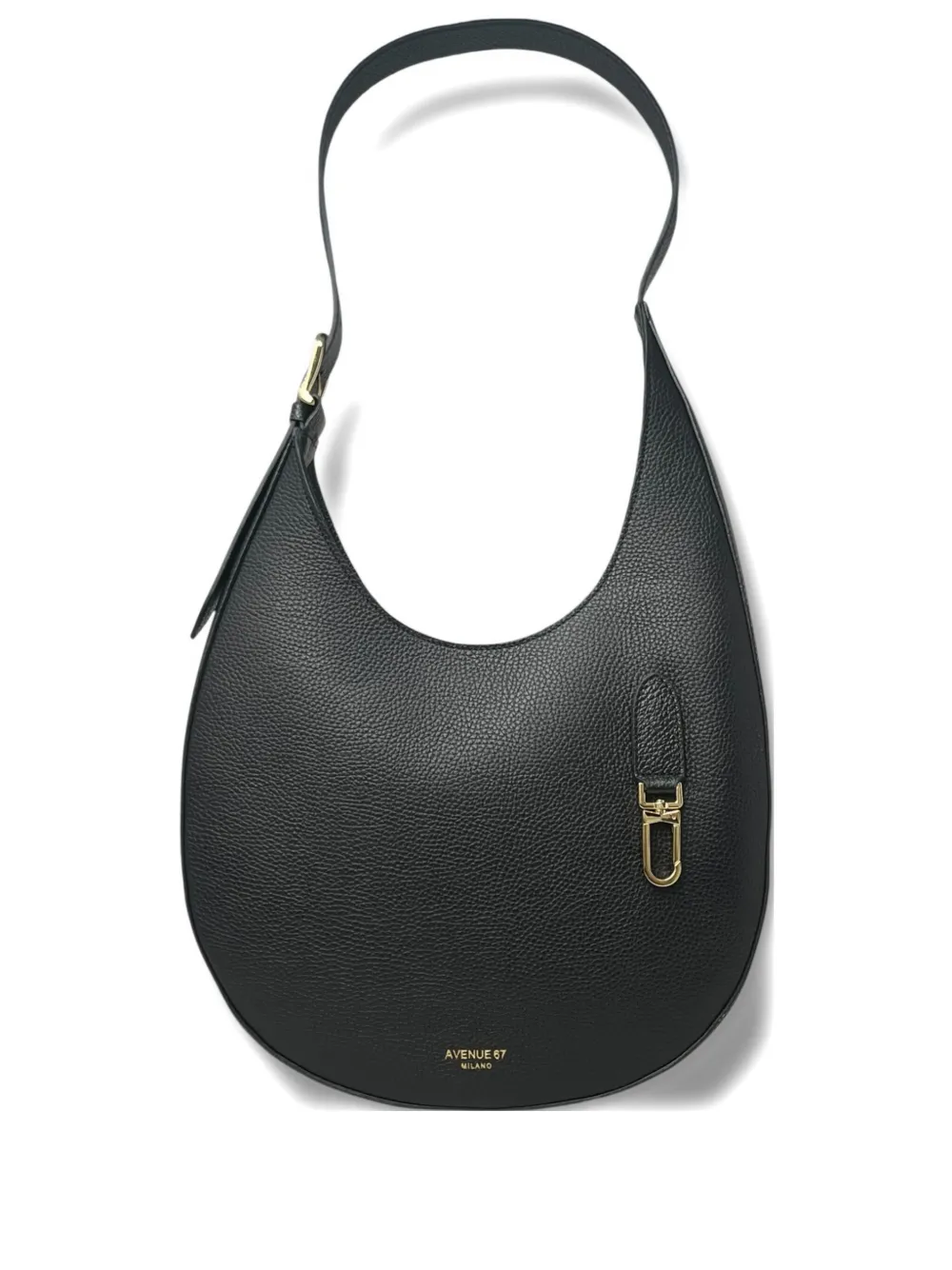 avenue 67 Hoop logo-detail shoulder bag - Nero
