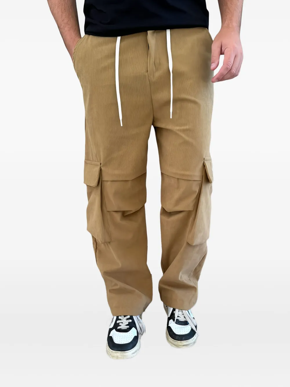 DISCLAIMER logo-detailing cargo pants | Neutrals | Image 1