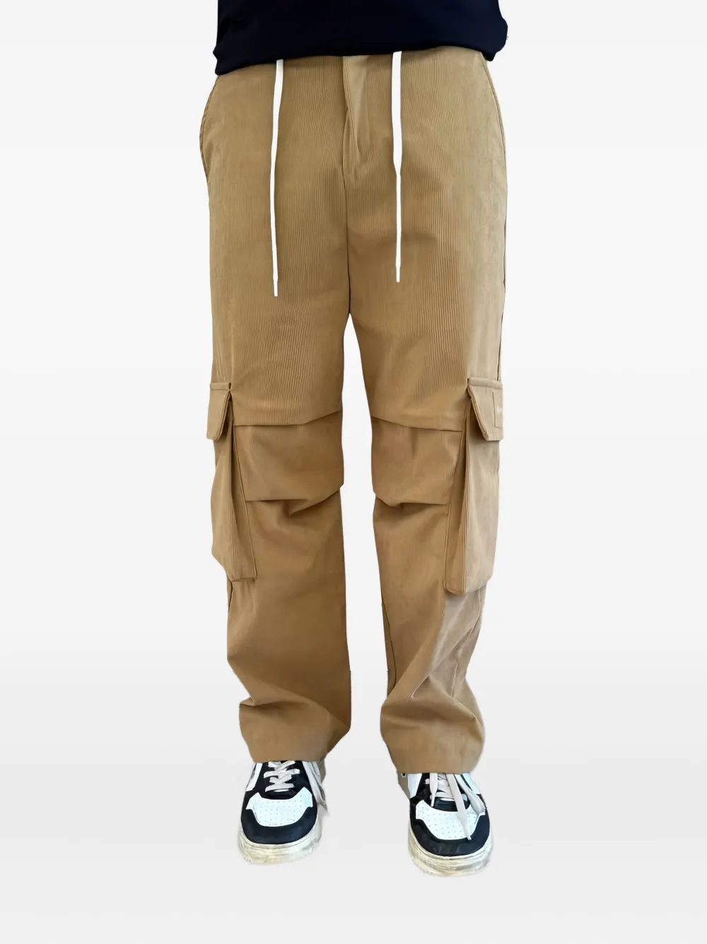 DISCLAIMER logo-detailing cargo pants - Beige