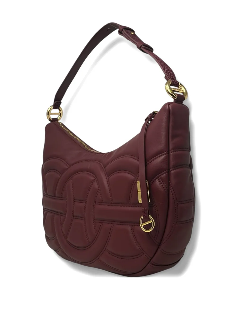Borbonese Medium Rondo Shoulder Bag In Red