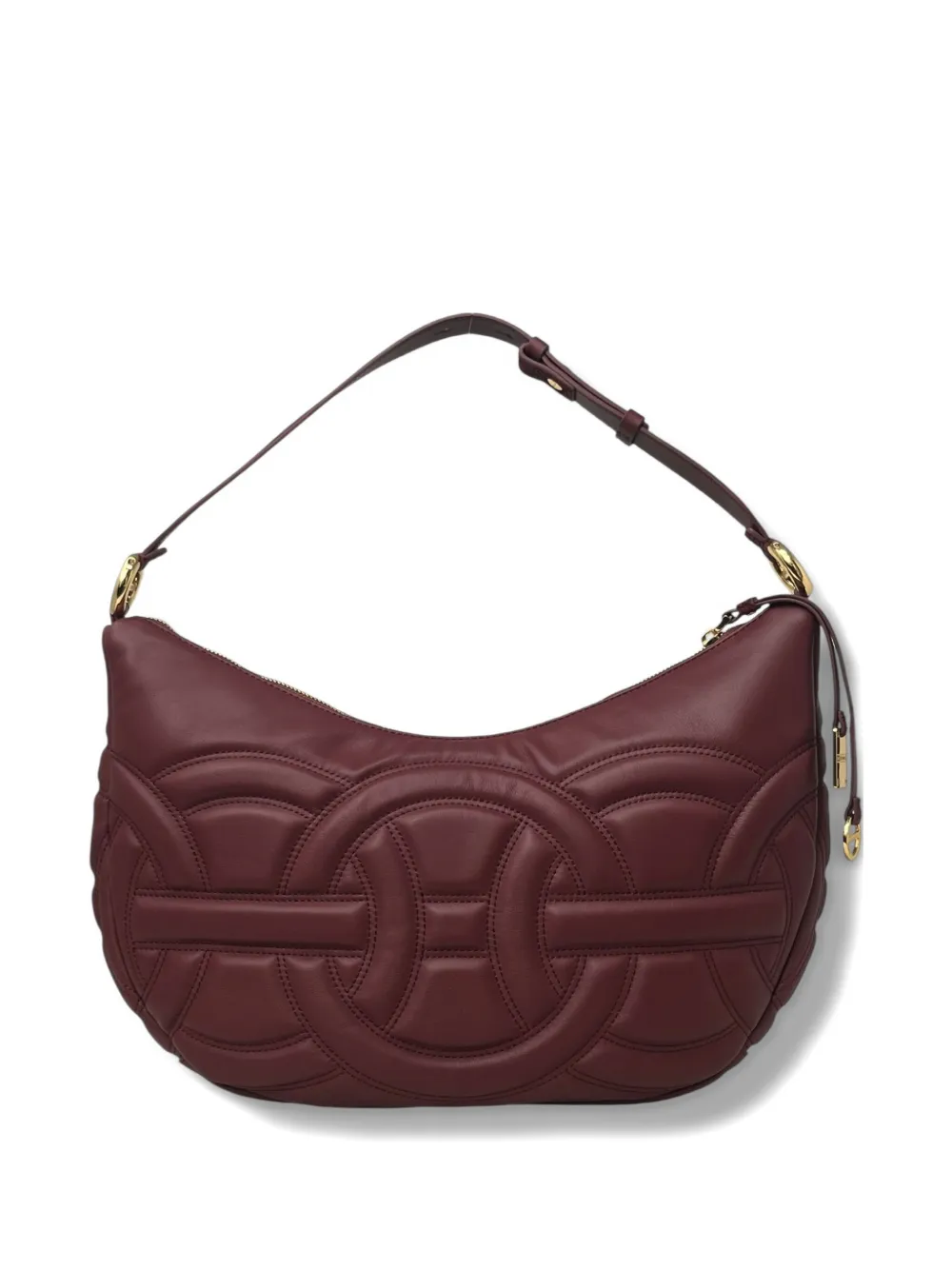 Borbonese Medium Rondo Shoulder Bag In Red