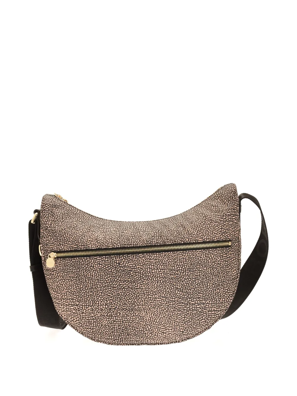 Borbonese medium Luna shoulder bag - Zwart
