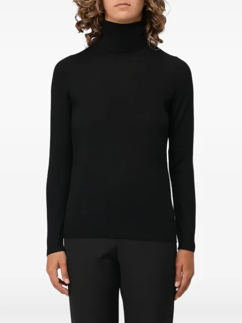 MALIPARMI roll-neck rose-detail pullover