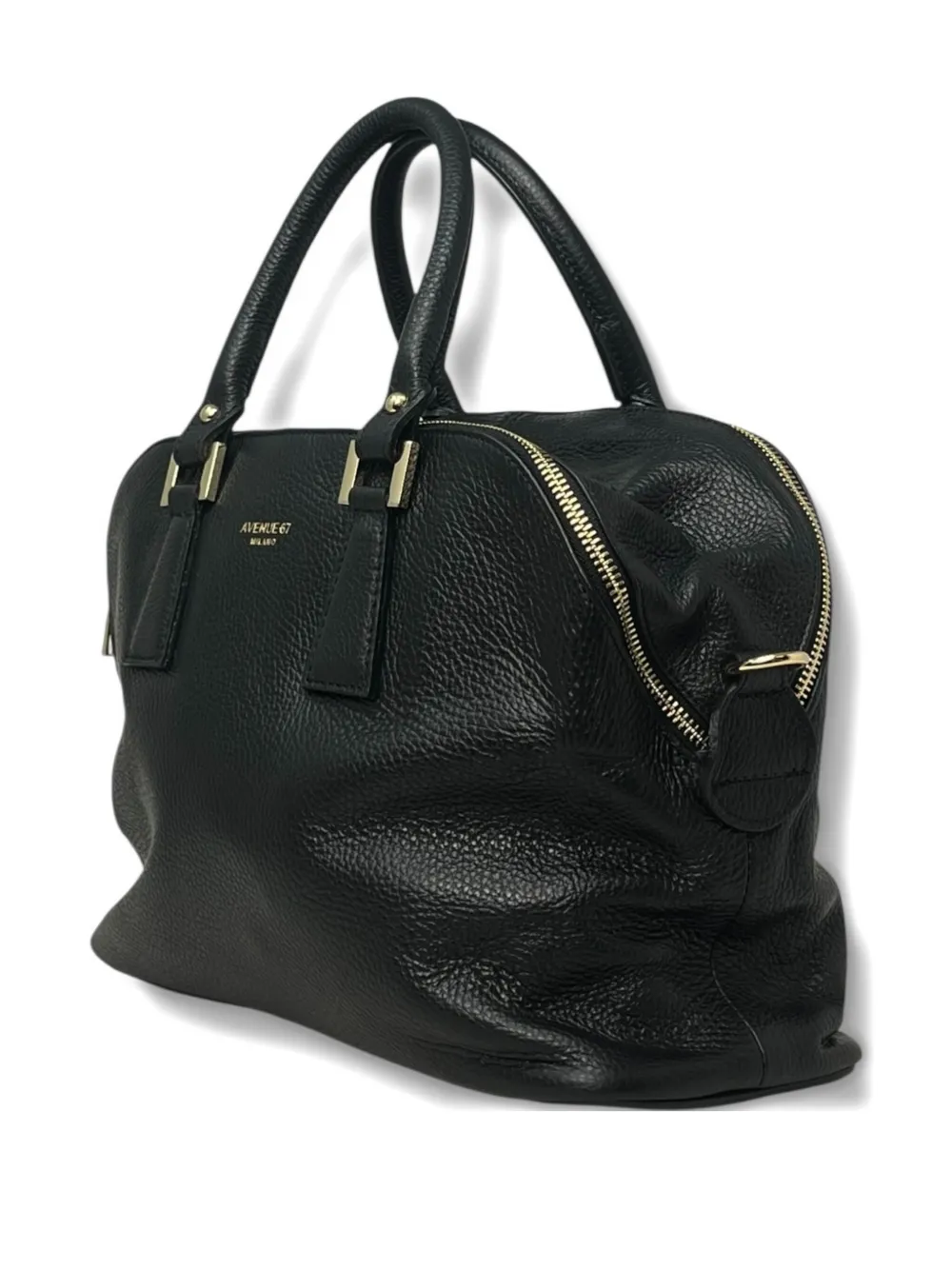 Grained-Leather Tote Bag