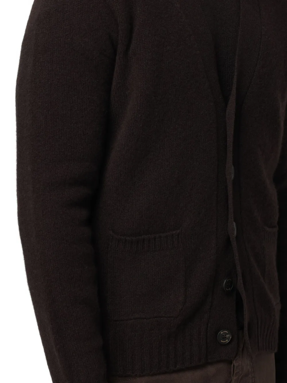 Drumohr V-neck Cardigan In Brown